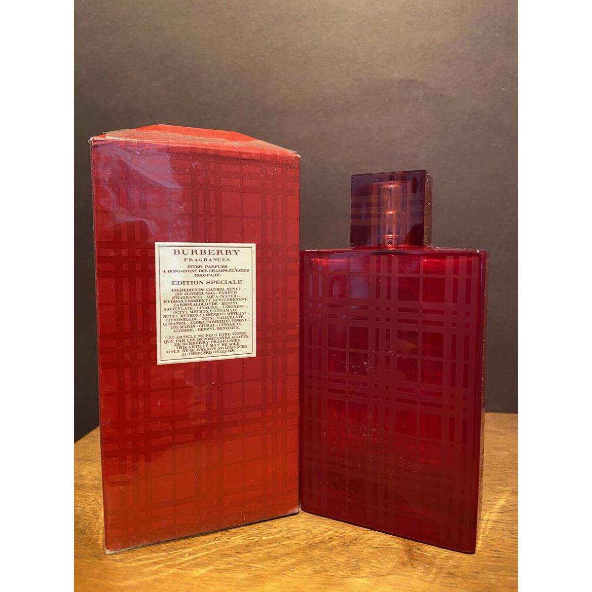 Burberry brit red perfume 100ml best sale