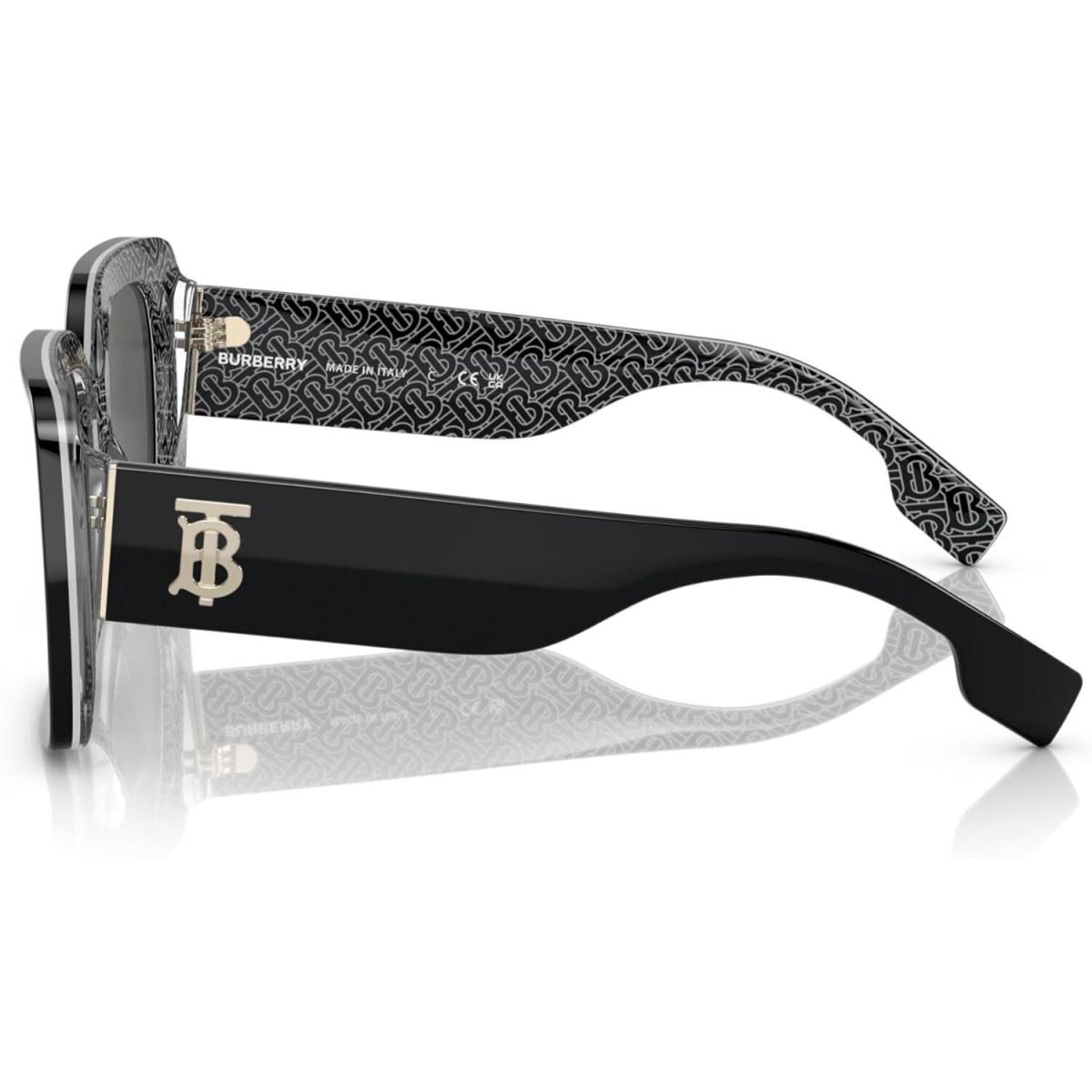 Burberry BE 4327 397787 Black/print Tb/crystal Sunglasses