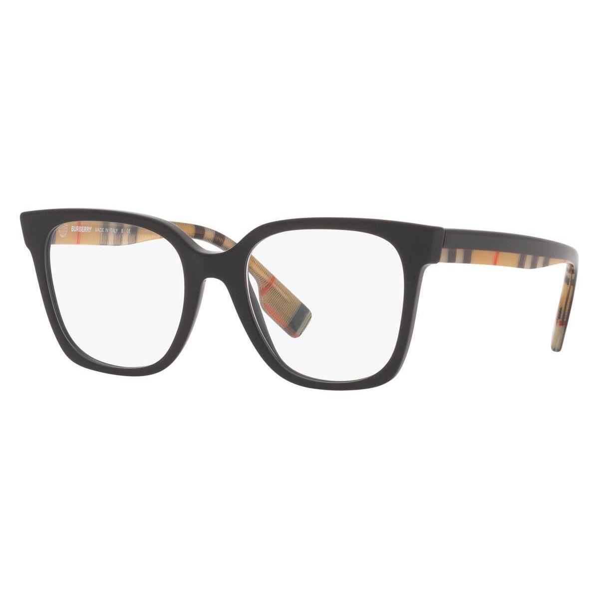 Burberry Edison BE2344 3952 Eyeglasses Color Black w/ Plaid 53-20-145