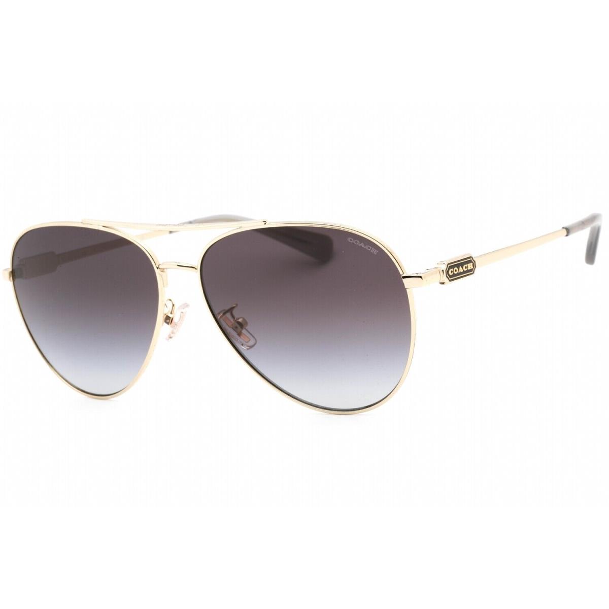 Coach HC7140-90058G-61 Sunglasses Size 61mm 140mm 14mm Gold Women