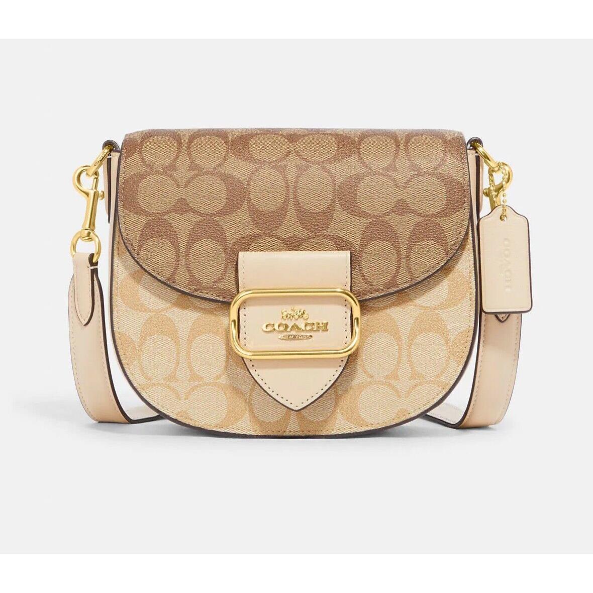 Coach Morgan Saddle Bag In Blocked Signature Canvas CH507