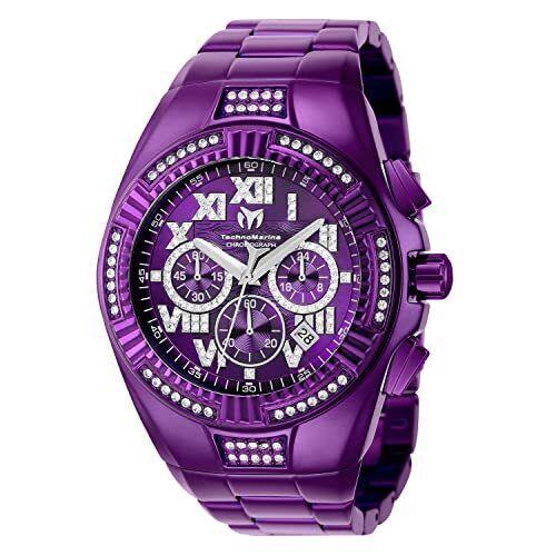 Technomarine Men`s TM-121231 Cruise Glitz Quartz Purple Dial Watch
