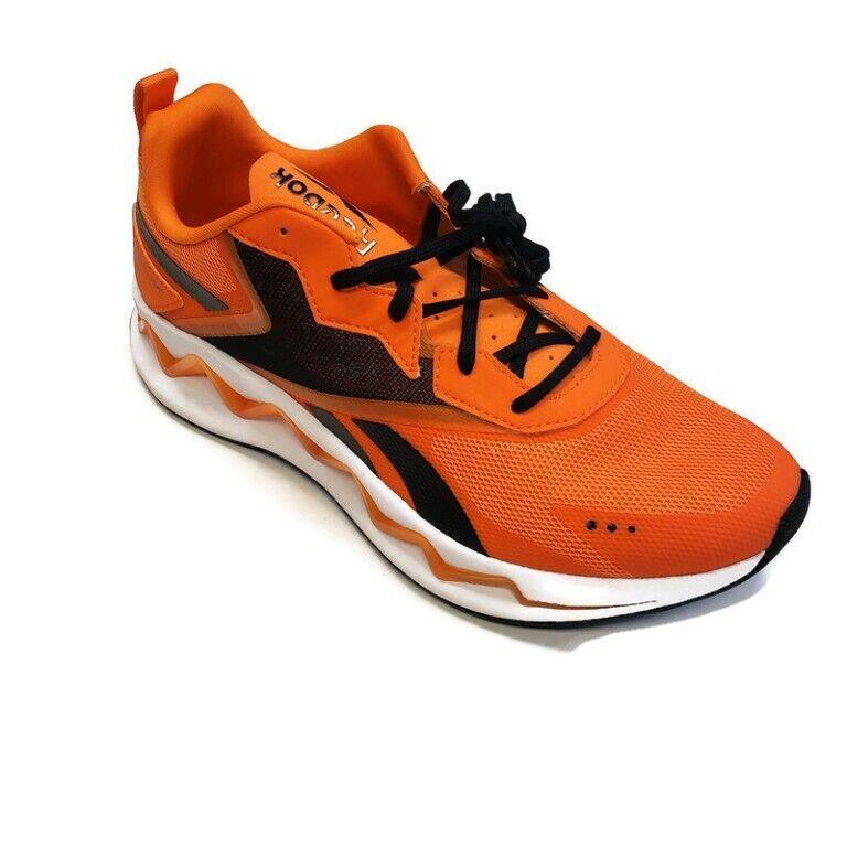 Reebok Mens Size 10 Zig Elusion Energy Running Shoes High Vis Orange FW7935 - Orange