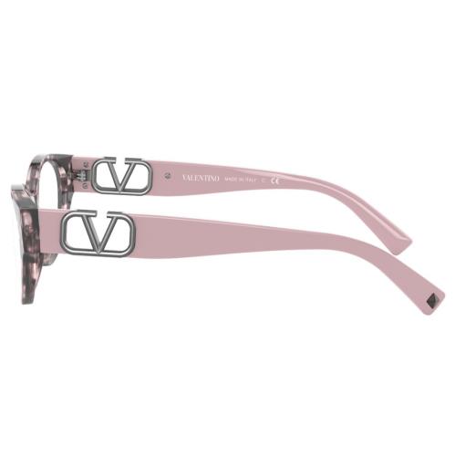 Valentino Eyeglasses VA 3042 - 5098 Pink Havana Demo Lens 53mm