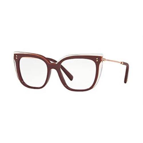 Valentino Eyeglasses VA 3021-5090 Bordeaux W/demo Lens 53mm