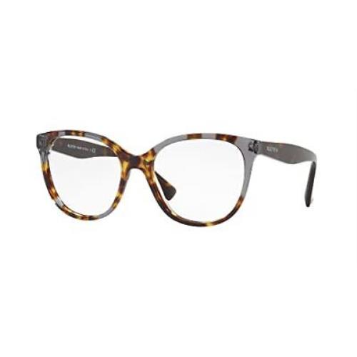 Valentino Eyeglasses VA 3014 - 5059 Havana Grey Demo Lens 53mm