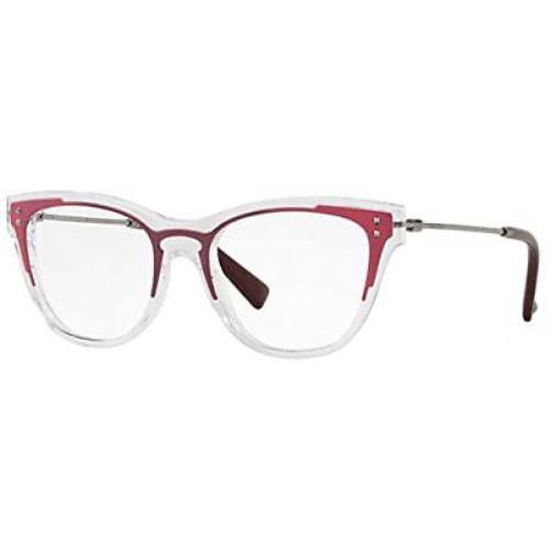 Valentino Eyeglasses VA 3019-5074 Crystal Pink W/demo Lens 51mm