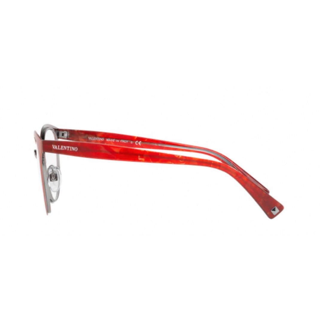 Valentino Eyeglasses VA 3009 - 5033 Red Murble W/demo Lens 54mm