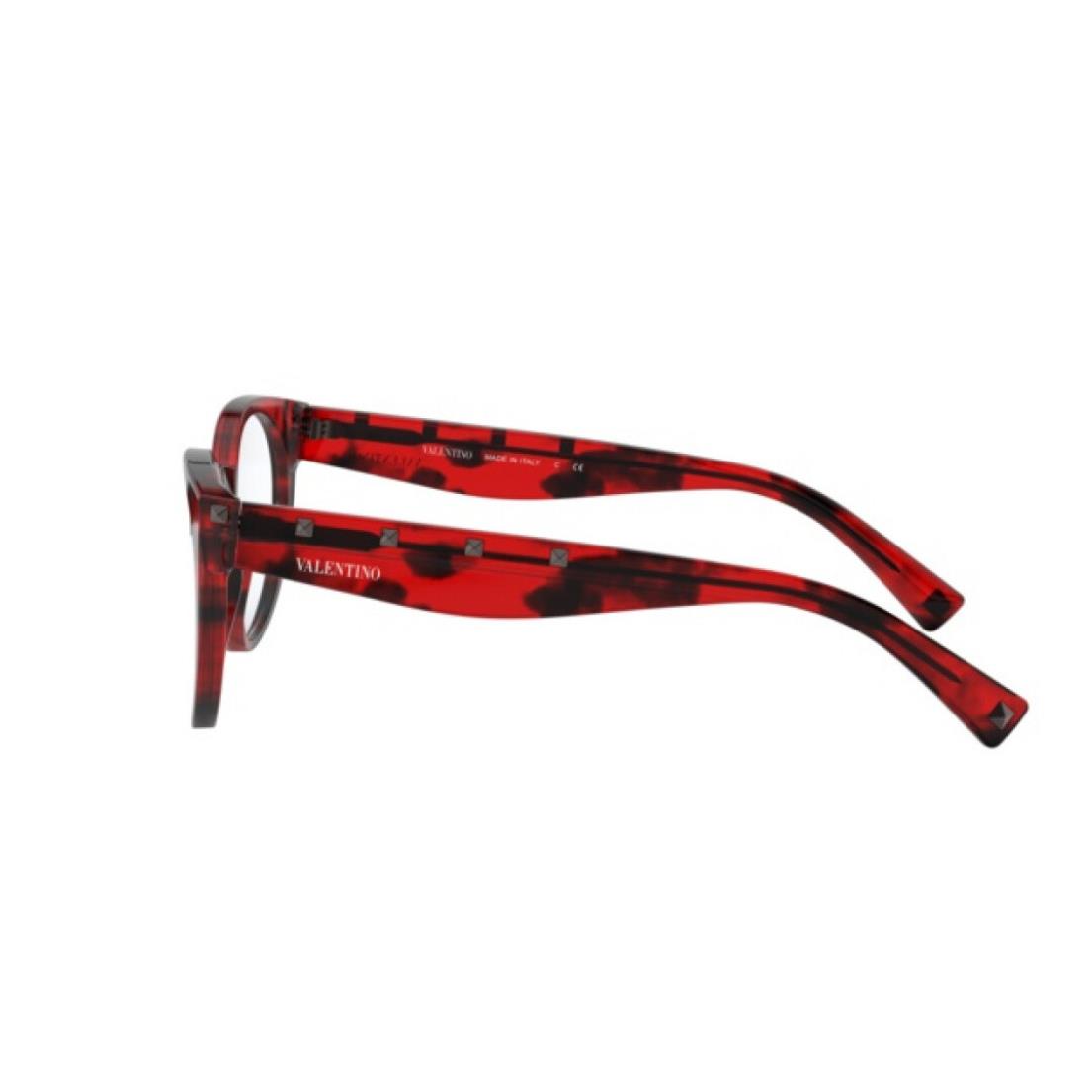 Valentino Eyeglasses VA 3047 - 5020 Red Havana W/demo Lens 51mm