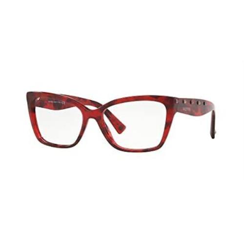 Valentino Eyeglasses VA 3032-5020 Red Havana W/demo Lens 55mm