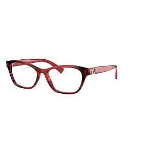 Valentino Eyeglasses VA 3056 - 5020 Red Havana Demo Lens 52mm