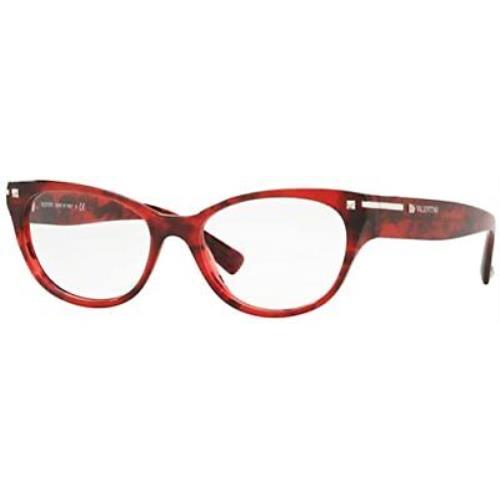 Valentino Eyeglasses VA 3020-5020 Red/havana W/demo Lens 54mm