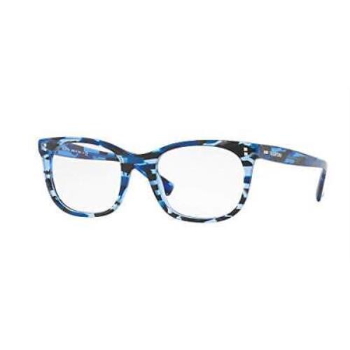 Valentino Eyeglasses VA 3010 - 5038 Blue Strippe Demo Lens 52mm