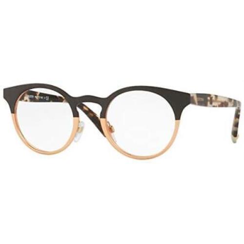 Valentino Eyeglass VA 1007 3024 Matte Brown/ Gold W/demo 47mm