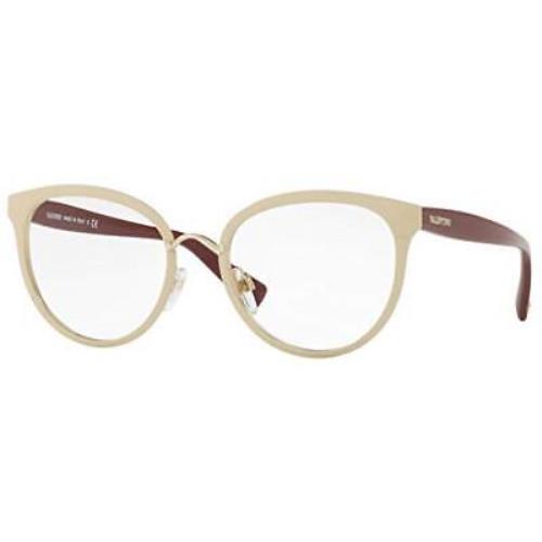 Valentino Eyeglasses VA 1004 3008 Beige W/demo 52mm