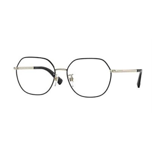 Valentino Eyeglasses VA 1026D-3023 Black Light Gold W/demo 55mm