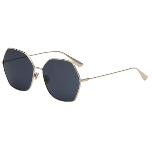 Dior STELLAIRE8 J5G/KU Gold / Dark Blue Womens Sunglasses 62MM