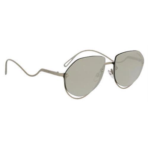 Emporio Armani sunglasses  - Matte Grey , Matte Grey Frame, Silver Mirrored Lens