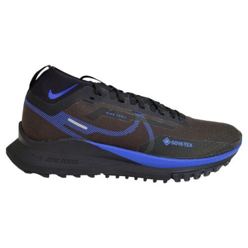 Nike Mens 10 React Pegasus Trail 4 Gtx Gore-tex Black Running Shoes FB2193-200