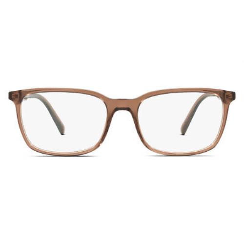 Prada PR 13XV Eyeglasses Men Brown Oval 55mm