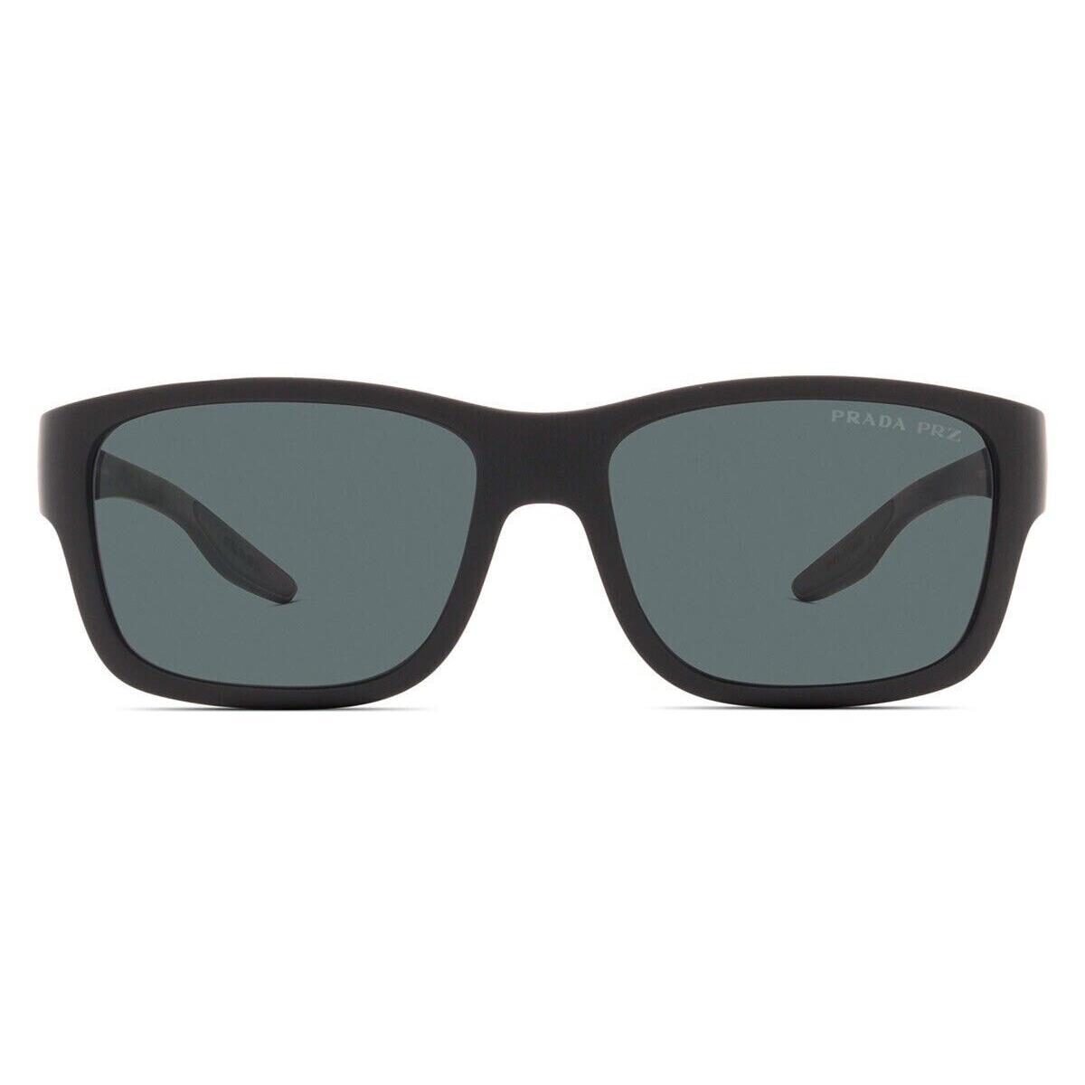 Prada 0PS 01WS Sunglasses Men Black Oval 59mm