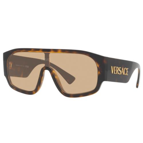 Versace Sunglasses VE 4439-108/73 Havana W/light Brown Lens 33mm