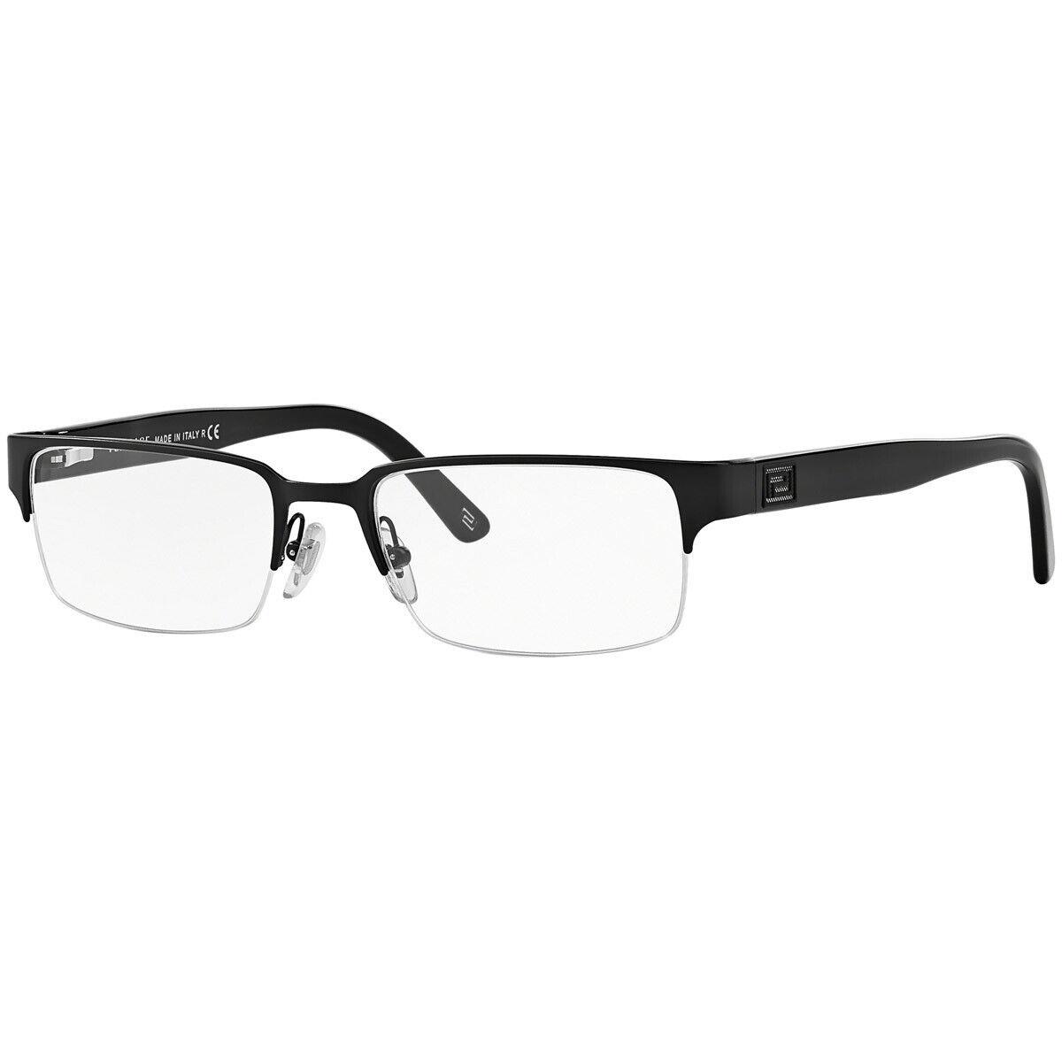 Versace Rx Eyeglasses VE 1184-1261 Matte Black/clear Lens 53mm