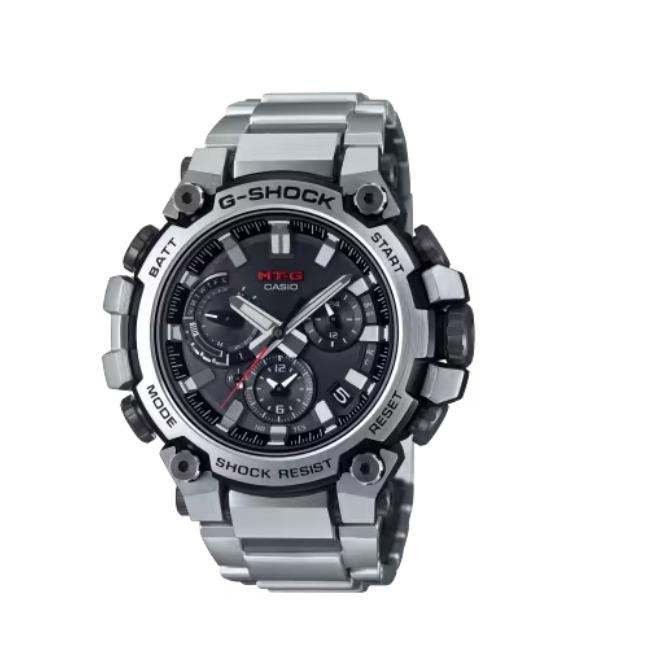 Casio G-shock Analog MTGB3000 Series Black Dial Men`s Watch MTGB3000D-1A - Dial: Black, Band: Silver, Bezel: Silver