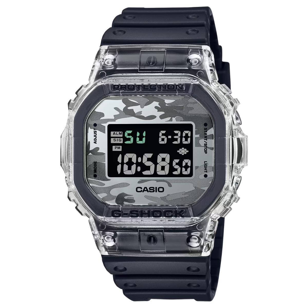 Casio G-shock Gray Dial Black Resin Band Men`s Watch DW5600SKC-1