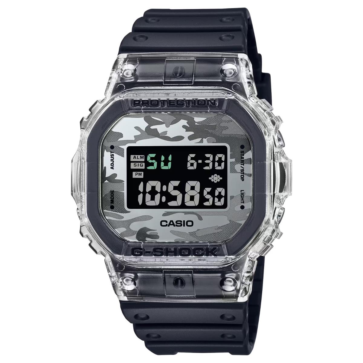 Casio G-shock Gray Dial and Black Resin Band Men`s Watch DW5600SKC-1 - Dial: Gray, Band: Black