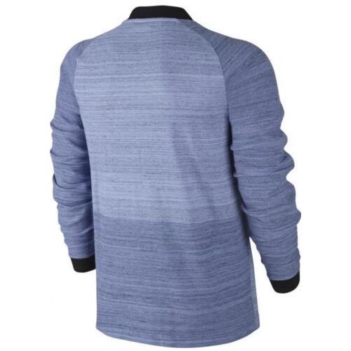 Nike Men`s Advance 15 Knit Zipped Jacket Blue Black Sz 2XL 837008-450