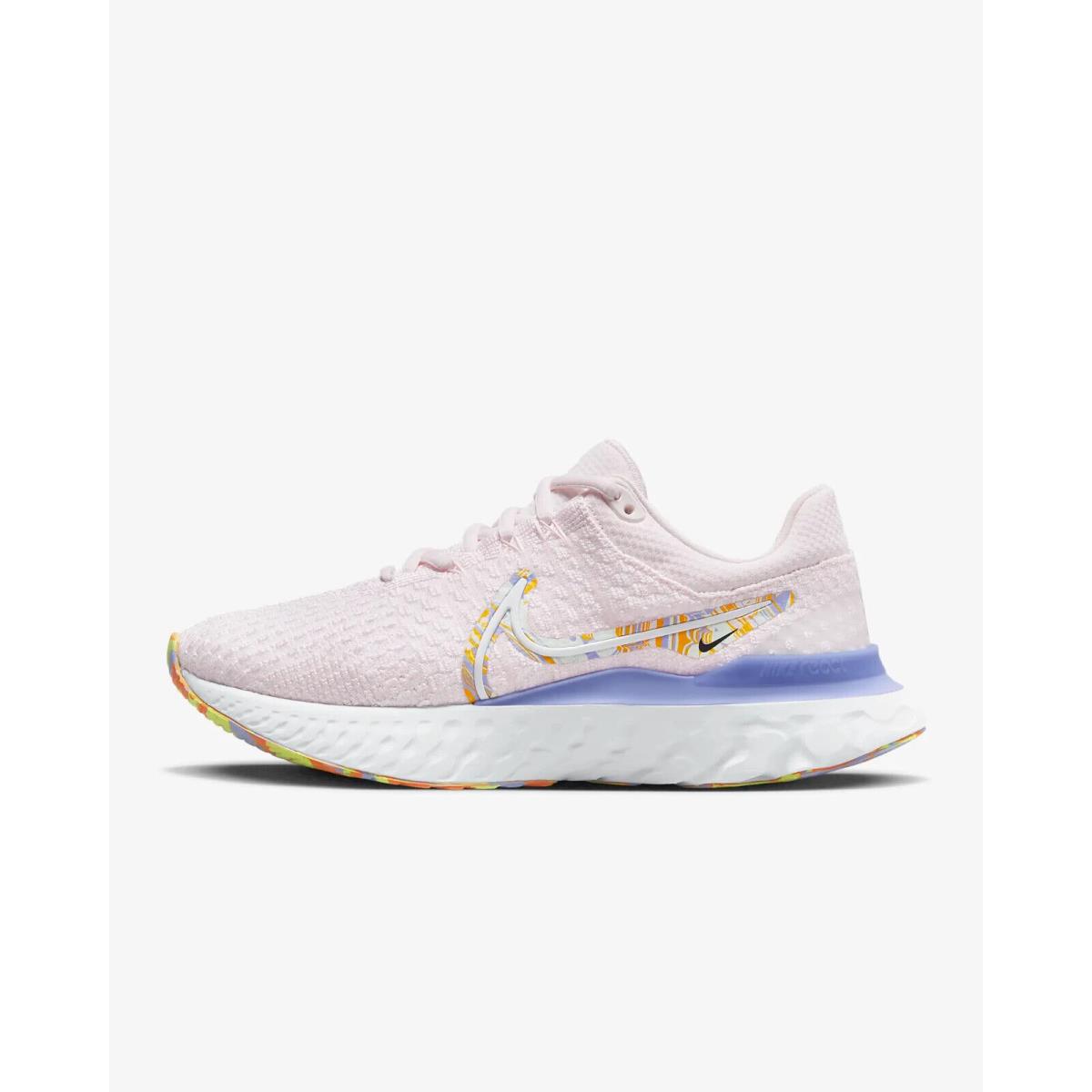 Nike React Infinity Run FK 3 Prm DO9477 600 Light Pink Women`s Size 8.5 - Light Soft Pink/White