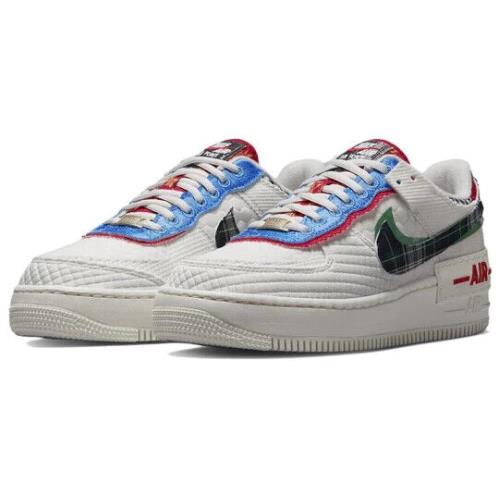 Nike Air Force 1 AF1 Shadow Womens Size 5 Shoes DZ5193 100 Multi-material