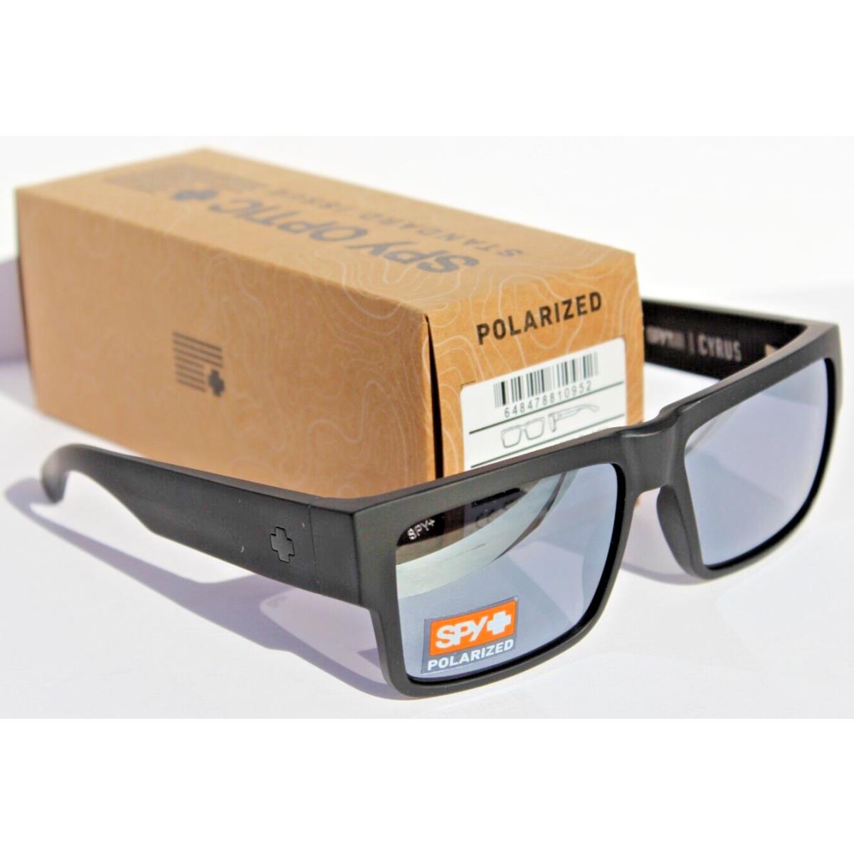 Spy Optics Cyrus Polarized Sunglasses Matte Black/gray Silver Spectra Mirror