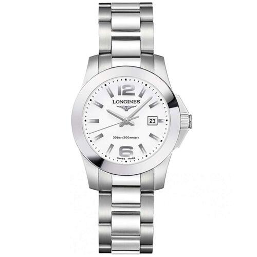 Longines Women`s Watch Conquest White Dial Stainless Steel Bracelet L33764166