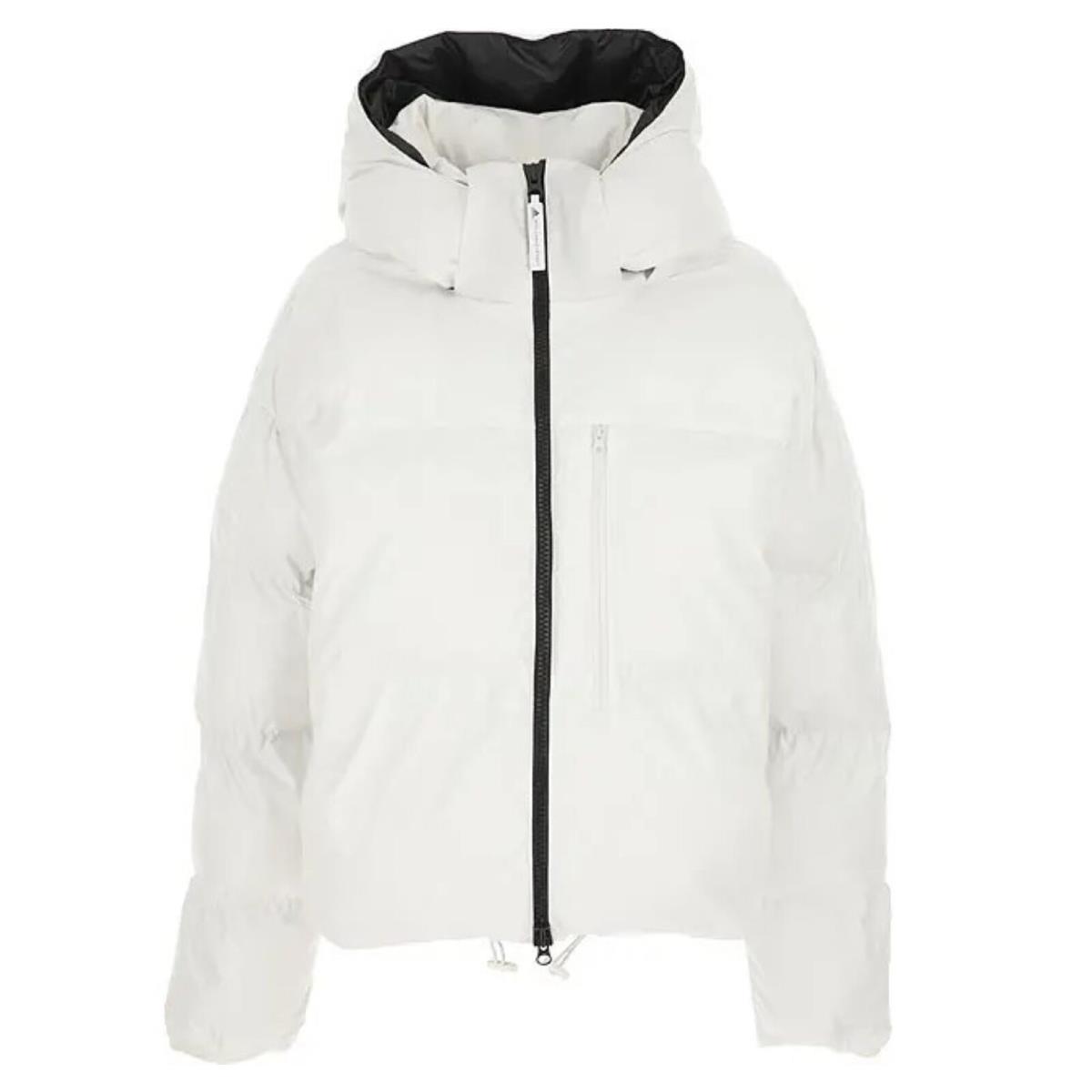 Adidas Women`s Stella Mccartney Short Puffer Jacket Cloud White