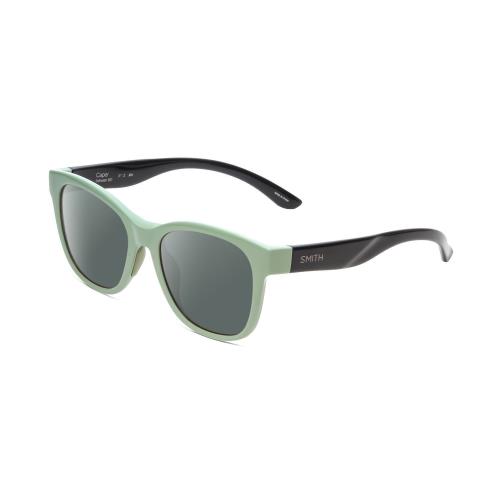 Smith Optic Caper Cateye Designer Polarized Sunglasses Saltwater Green Blue 53mm Smoke Grey Polar