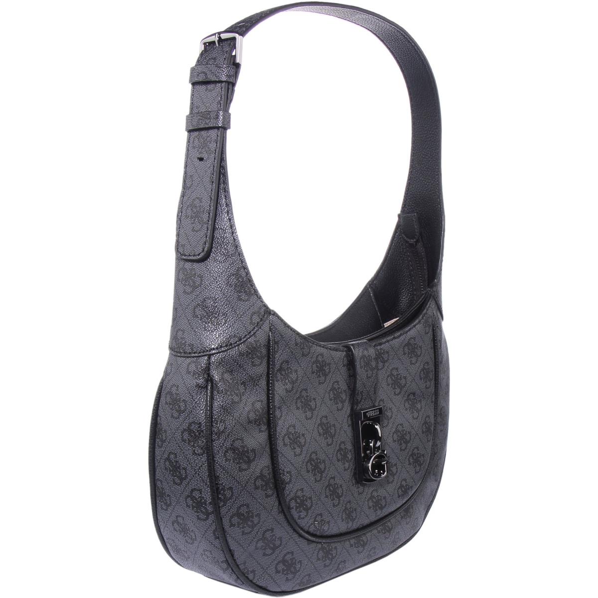 Guess Sm840902 Maimie Womens Shoulder Bag with 4G Logo In Coal One Size