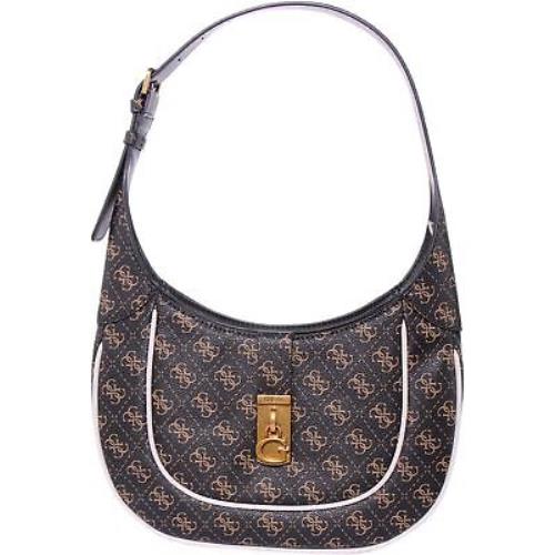 Guess Sb840902 Maimie Womens Shoulder Bag with 4G Logo In Brown One Size