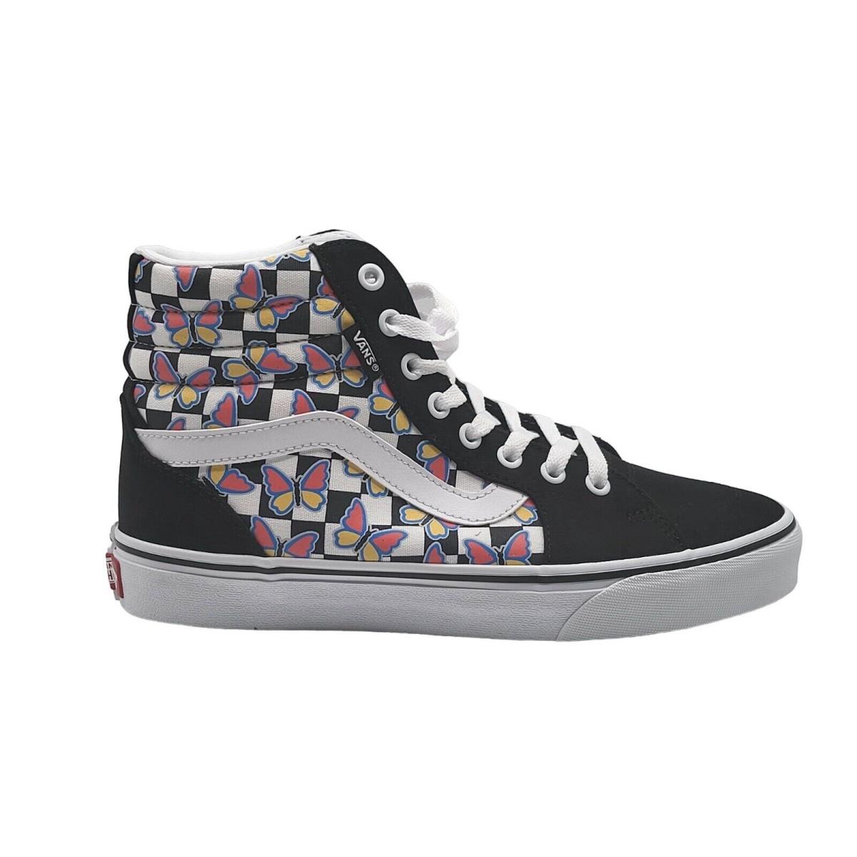Vans Womens Filmore Hi Butterfly Checkerboard Shoes Size 9 - Multicolor
