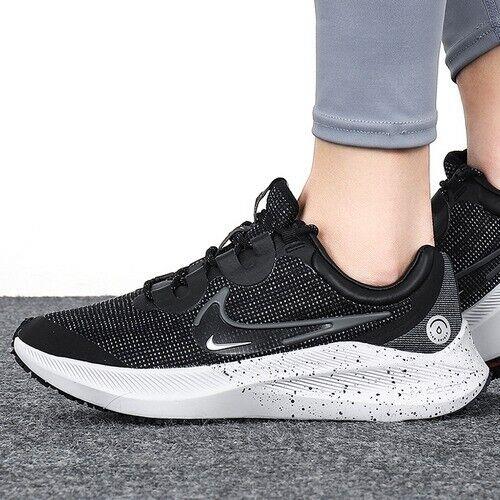 Nike Air Zoom Winflo 8 Shield DC3730-001 Black/grey Women`s Casual Running Shoes