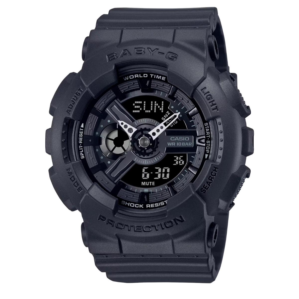 Baby-g Black Resin Strap Women BA110XBC-1A by Casio