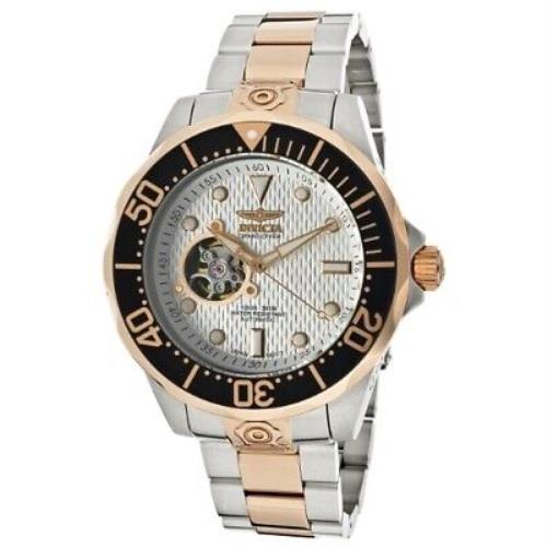 Invicta Pro Diver Automatic White Dial Two-tone Stainless Steel Men`s Watch
