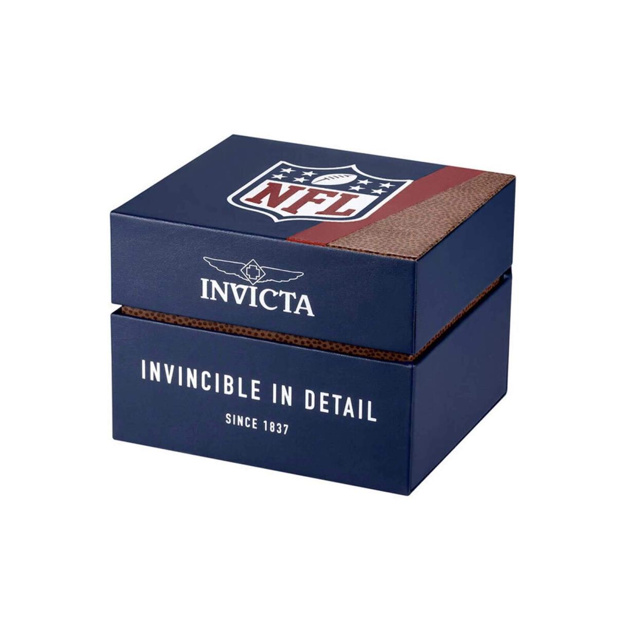 Invicta Men`s Watch Nhl Seattle Kraken Silver Stainless Steel Bracelet 42248 - Dial: Silver, Dark Blue, Blue, Band: Silver