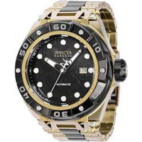 Invicta 53mm Reserve Ripsaw Automatic Carbon Fiber Dial 2 Tone Men`s Watch 38848