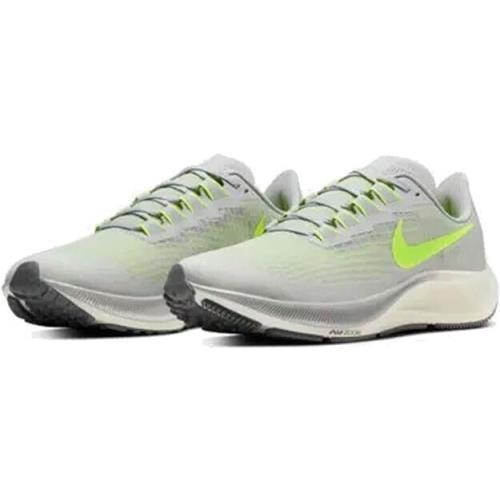 Nike Air Zoom Pegasus 37 Grey Volt Running Shoes BQ9646-003 Mens Sz 12