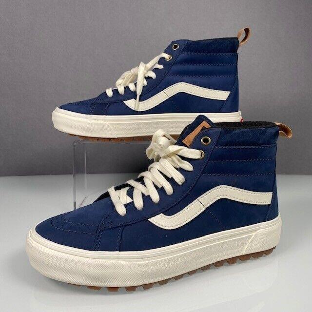 Vans SK8-HI MTE-1 Shoes Navy Blue White Gum VN0A5HZYA07 Men`s ...