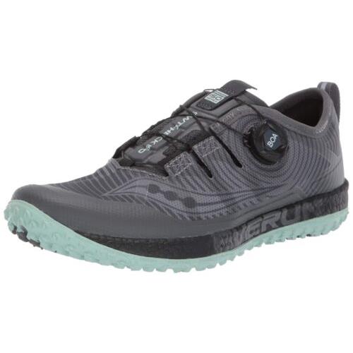 Saucony Switchback Iso Women`s Trail Running Shoe Grey/mint S10482-1