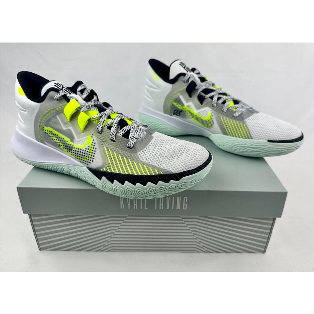 Nike kyrie white and green best sale