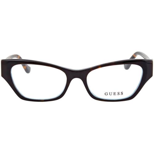 Guess GU2747 052 Eyeglasses Frames Blue Tortoise Cat Eye Full Rim 51-16-140